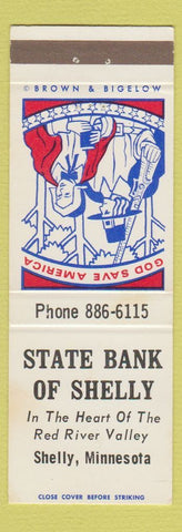 Matchbook Cover - State Bank of Shelly patriotic