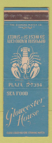 Matchbook Cover - Gloucester House New York City lobster WEAR