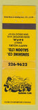 Matchbook Cover - Sunshine Company Saloon San Diego CA