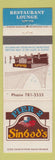 Matchbook Cover - Pier 2 Sinbad's San Francisco CA