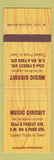 Matchbook Cover - Music Circuit Des Moines IA