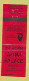 Matchbook Cover - China Palace Chinese Restaurant Fort Myers FL