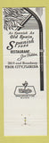 Matchbook Cover - Ole! Ole! Spanish Park Restaurant Ybor City FL matador