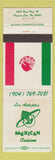Matchbook Cover - Los Antojitos Mexican Restaurant Panama City FL WEAR