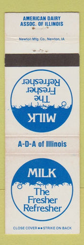 Matchbook Cover - American Dairy Association IL Illinois milk