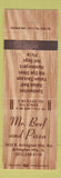 Matchbook Cover - Mr Beef and Pizza Arlington Heights IL WEAR