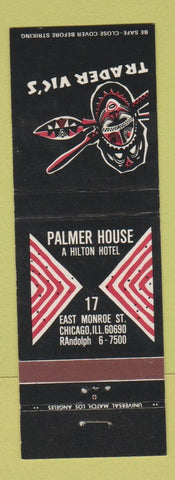 Matchbook Cover - Trader Vic's Tiki Chicago IL Palmer House Hotel