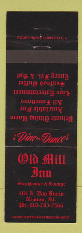 Matchbook Cover - Old Mill Inn Newton IL