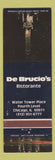 Matchbook Cover - De Brucio's Ristorante Chicago IL