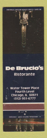 Matchbook Cover - De Brucio's Ristorante Chicago IL