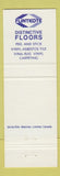 Matchbook Cover - Flintkote Flooring Woodbridge ON Gem Campbell Tiles