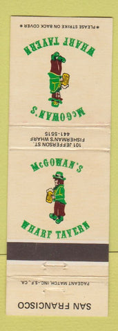 Matchbook Cover - McGowan's Wharf Tavern San Francisco CA