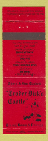 Matchbook Cover - Trader Dick's Castle Bullhead City AZ WEAR
