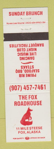 Matchbook Cover - Fox Roadhouse Fox AK