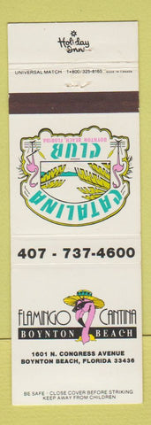 Matchbook Cover - Flamingo Cantina Boynton Beach FL Holiday Inn