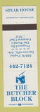 Matchbook Cover - The Butcher Block Steak House Fayetteville AR
