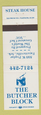 Matchbook Cover - The Butcher Block Steak House Fayetteville AR