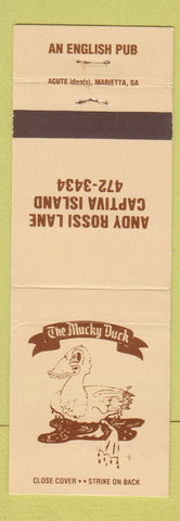 Matchbook Cover - The Mucky Duck Captiva Island FL