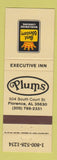 Matchbook Cover - Best Western Plums Florence AL