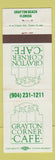 Matchbook Cover - Grayton Corner Cafe Grayton Beach FL WEAR