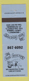 Matchbook Cover - The Food Factory St Petersburg FL