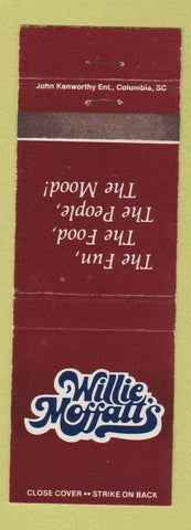 Matchbook Cover - Willie Moffatt's Memphis TN Huntsville Birmingham AL WEAR