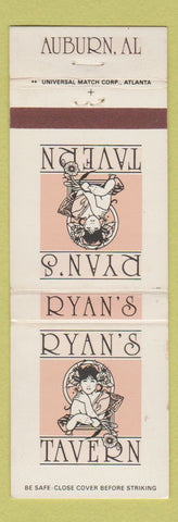 Matchbook Cover - Ryan's Tavern Auburn AL WEAR