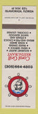 Matchbook Cover - Coral Grill Restaurant Islamorada FL