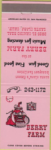 Matchbook Cover - Berry Farm Santa Clara CA