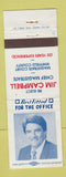 Matchbook Cover - Jim Campbell Chief Manager Whitfield County GA