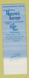Matchbook Cover - Le Cordon Bleu Winter Park FL restaurant