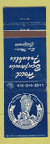 Matchbook Cover - Hotel Benjamin Franklin San Mateo CA WEAR