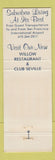 Matchbook Cover - Hotel Benjamin Franklin San Mateo CA WEAR