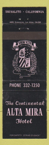 Matchbook Cover - Alta Mira Hotel Sausalito CA