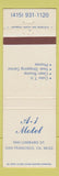 Matchbook Cover - A1 Motel San Francisco CA