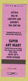 Matchbook Cover - Super Art Mart Gallery Van Nuys CA