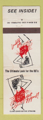 Matchbook Cover - Battered T Shirts ripped Oxnard CA girlie