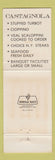 Matchbook Cover - Castagnola Seafood Restaurant San Francisco CA