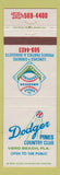 Matchbook Cover - Dodgers Pines Country Club Vero Beach FL baseball
