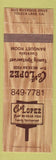 Matchbook Cover - Casa Lopez Mexican Restaurant Toluca Lake CA