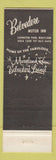 Matchbook Cover - Belvedere Motor Inn Lexington Park MD