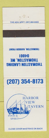 Matchbook Cover - Harbor View Tavern Thomaston ME