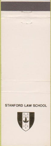 Matchbook Cover - Stanford Law School