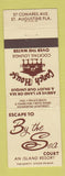 Matchbook Cover - By the Sea Court Resort St Augustine FL Conch House