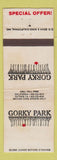 Matchbook Cover - Gorky Park  T Shirt Offer WORN