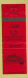 Matchbook Cover - Dockside Seafood Savannah GA RED