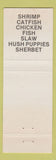 Matchbook Cover - Dinner Deck Seafood Cumming GA