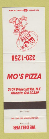 Matchbook Cover - Mo's Pizza Atlanta GA