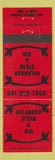 Matchbook Cover - Hylander Steak and Rib Eureka Springs AR