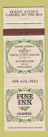 Matchbook Cover - Pine Inn Carmel CA